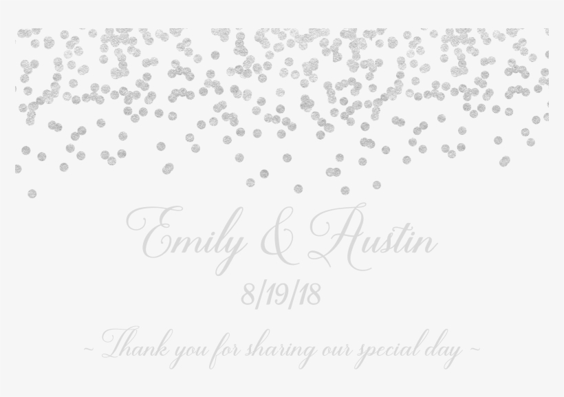 Silver Confetti - Guess How Many Kisses In The Jar Free Printable, transparent png download