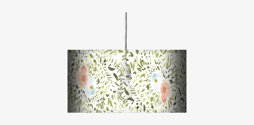 Lampshades Of Watercolor Garden By Bouffants & Broken - Lampshade, transparent png download