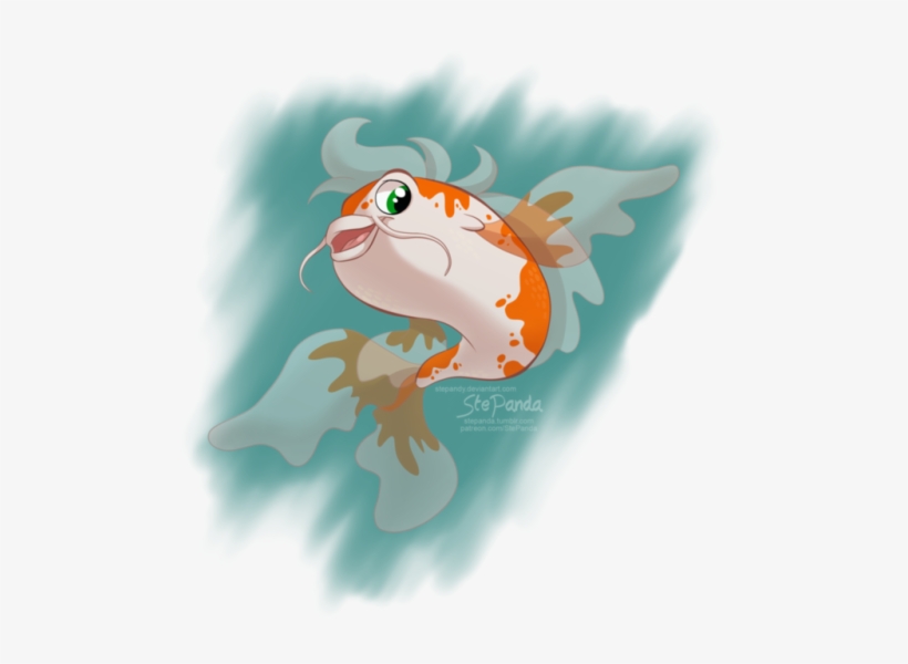 Koi By Stepandy I Drew This Little Fish For “kids Magazine” - Artist, transparent png download