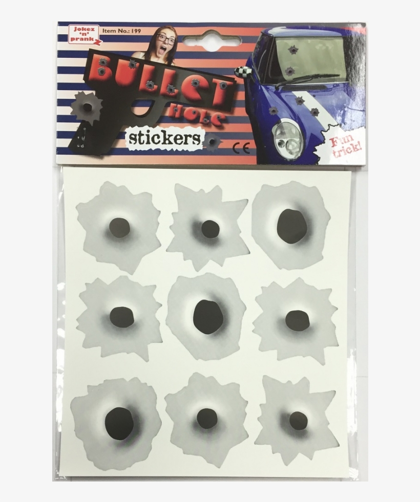 Bullet Holes - Skudhuller Stickers, transparent png download