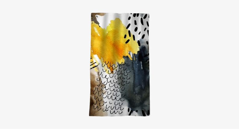 Abstract Watercolor Seamless Pattern In Autumn Colors - Watercolor Painting, transparent png download