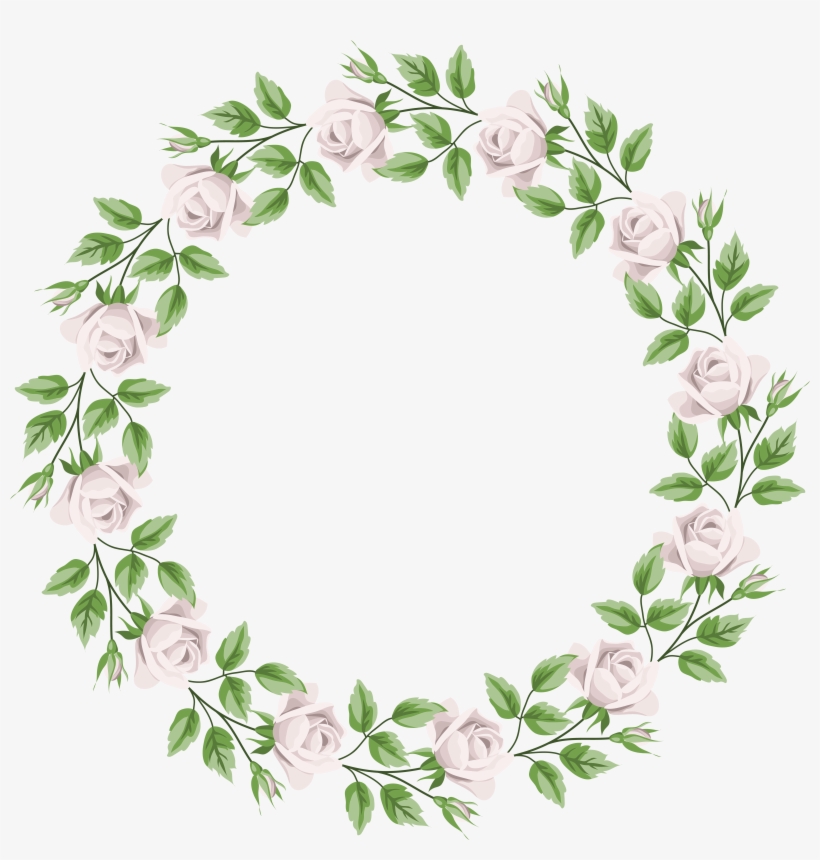 Jpg Library Library White Rose Border Frame Transparent, transparent png download