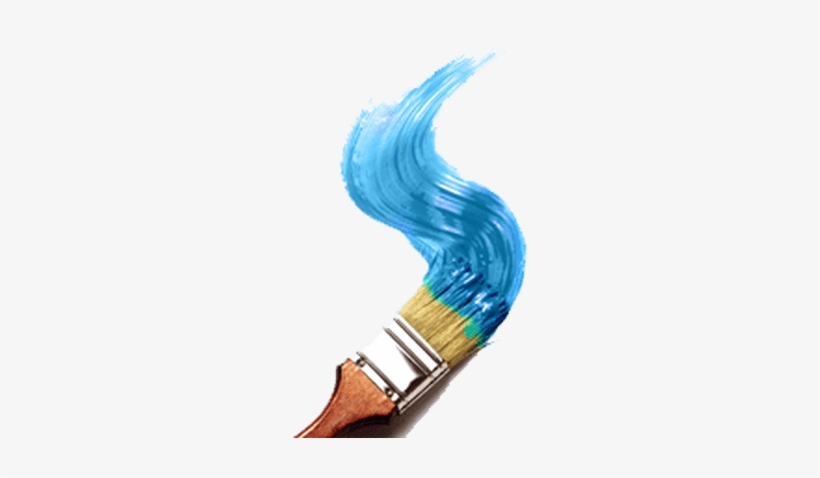 Blue Spiral Brush - Paint Brush Png, transparent png download
