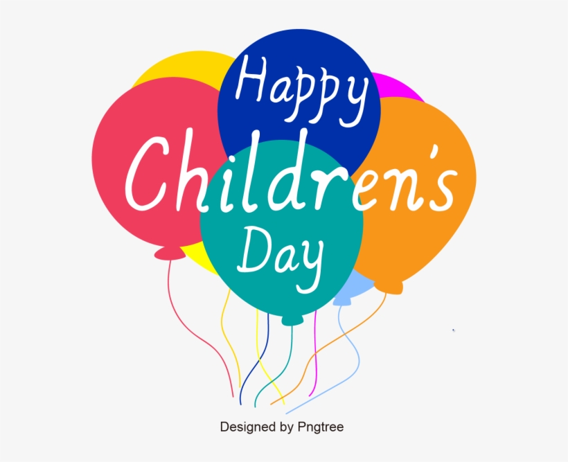 Happy Children's Day, Colorful Balloon, Ballchild Png - Happy Children's Day 2018 Png, transparent png download