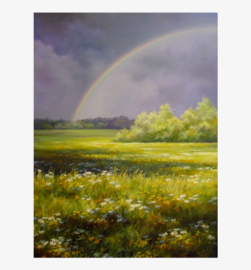 In This Field Of Daises, You Do Not Need To Look For - Painting, transparent png download