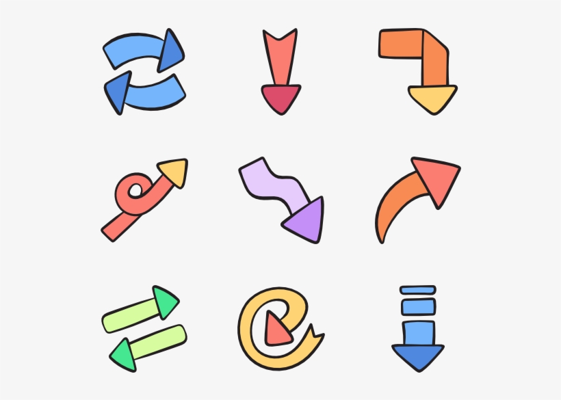 Arrows - Vector Icon Brain, transparent png download