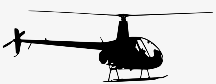 Png File Size - Helicopter Silhouette, transparent png download