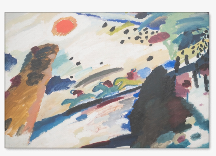 Romantic Landscape - Kandinsky - Wassily Kandinsky, transparent png download