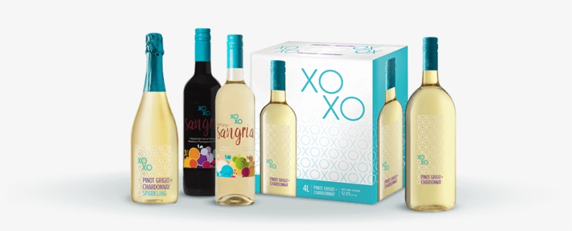 Show Your Glass Some Love With Your Favourite Xoxo - Glass Bottle, transparent png download