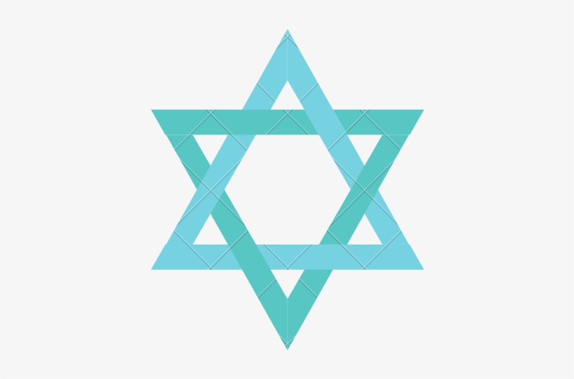 Image Of A Teal Star Of David - Ancient Hebrews Religion, transparent png download