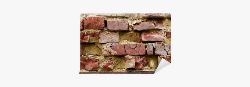 Old Crumbling Brick Wall Wall Mural • Pixers® • We - Brick, transparent png download