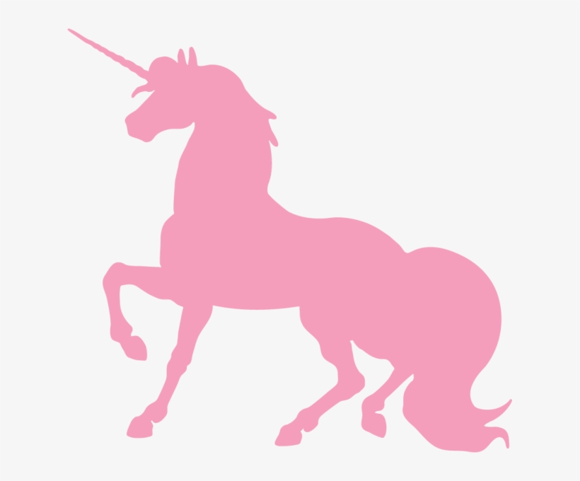 Best Unicorn Silhouette - Unicorn Silhouette Pink, transparent png download
