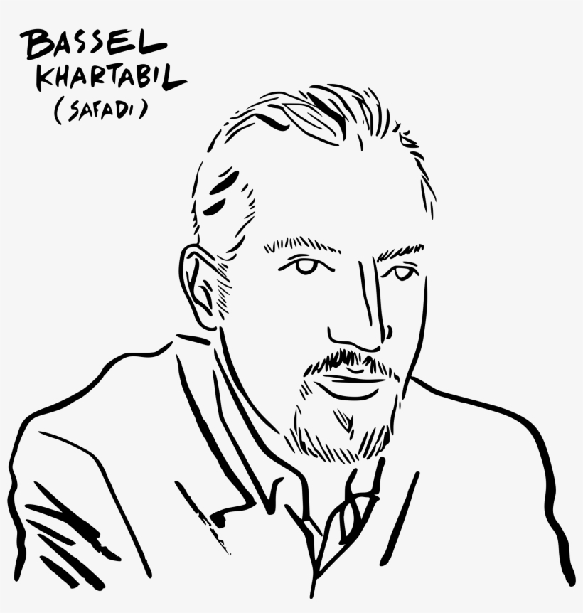Bassel Khartabil Safadi Pen Drawing - Drawing, transparent png download