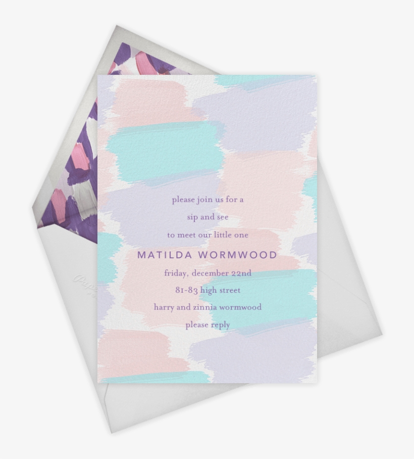 Starbursts Watercolor Palette - Envelope, transparent png download