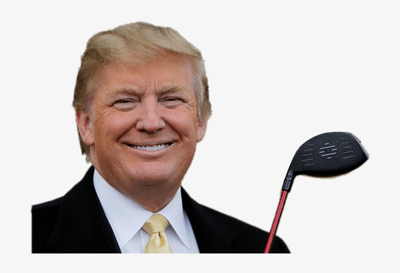 Donald Trump Playing Golf - Donald Trump, transparent png download