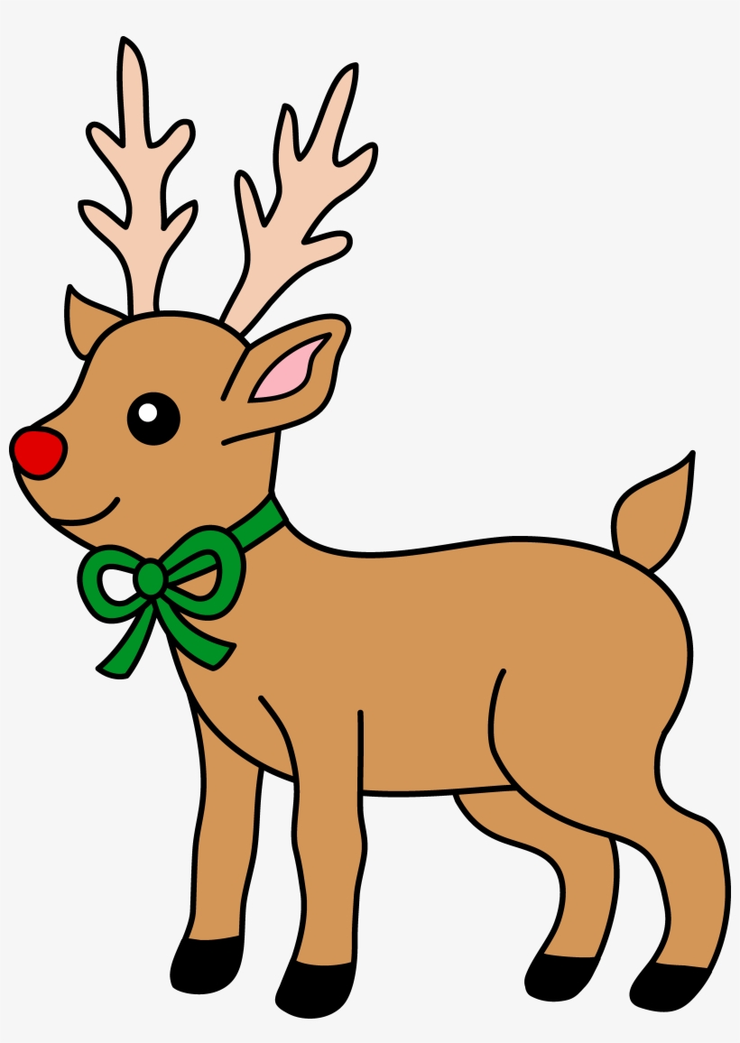 Reindeer Clipart Svg Library Library - Reindeer Clipart, transparent png download