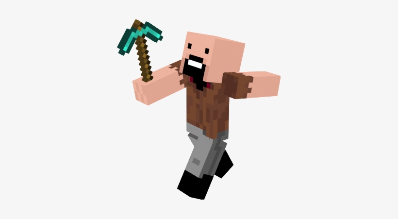 Download A6f8w - Notch 3d Minecraft | Transparent PNG Download | SeekPNG