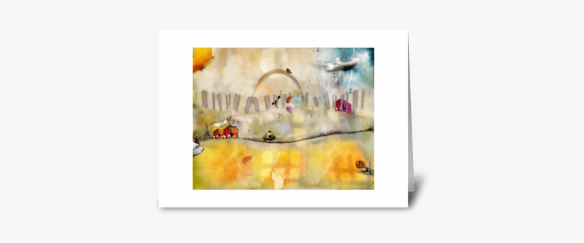 Rainbow Greeting Card - Modern Art, transparent png download