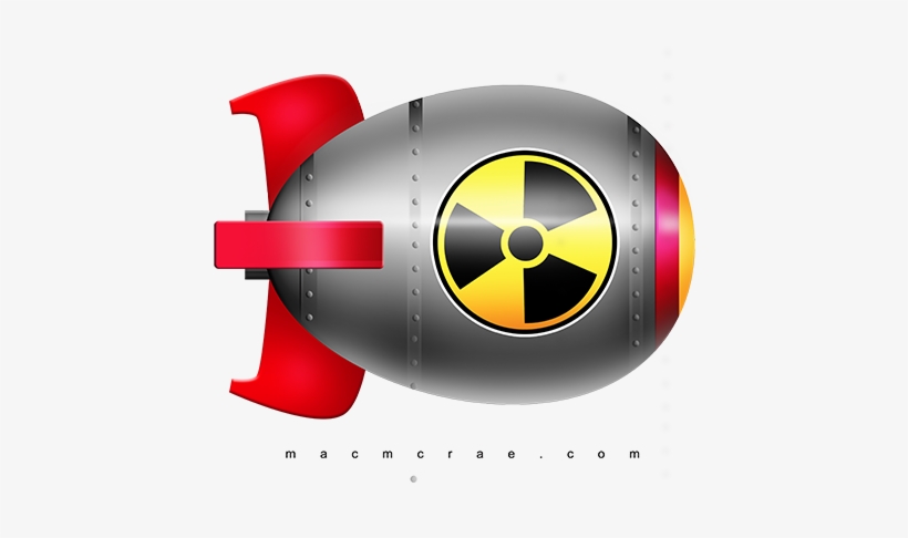 Jpg Black And White Library Nuclear Bomb Clipart - Nuke Clipart, transparent png download