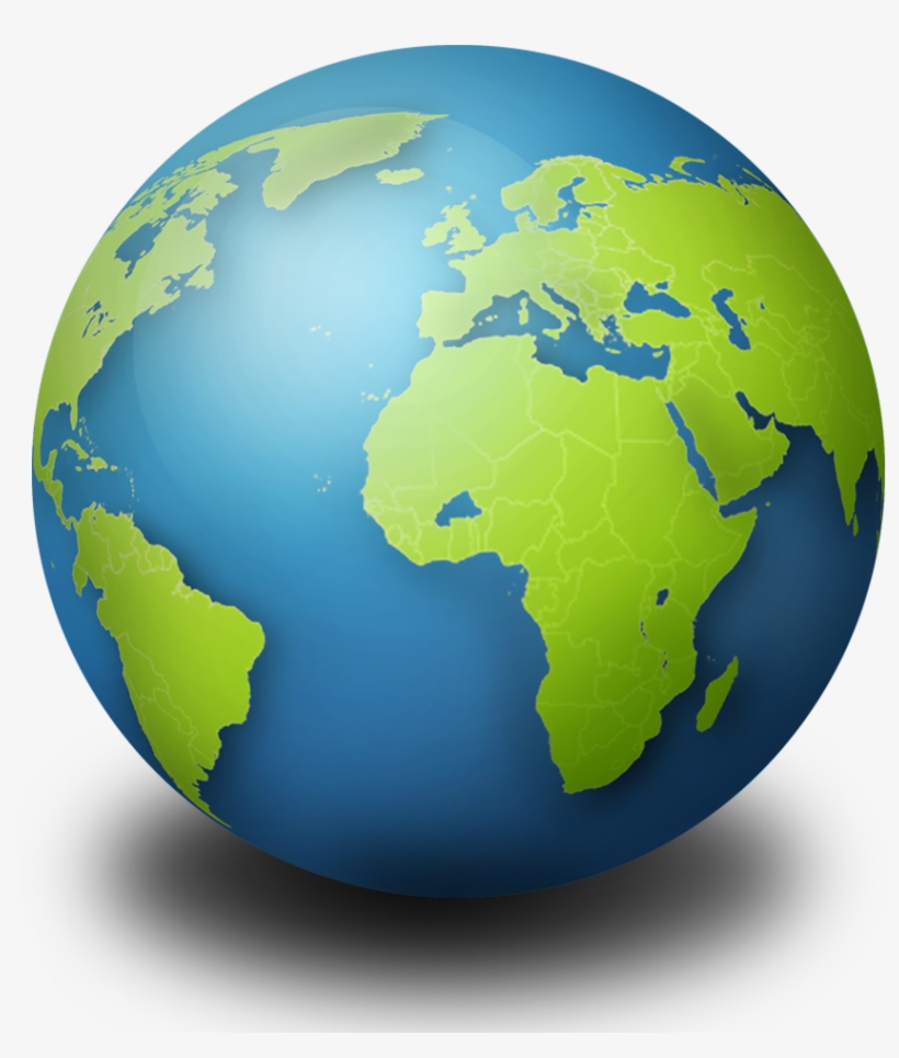 World - Globe Green, transparent png download