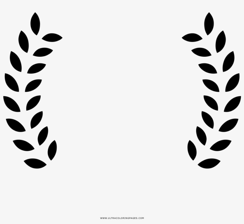 Laurel Wreath Coloring Page - Competitor's Book: A Sports Enthusiast's Journal, transparent png download