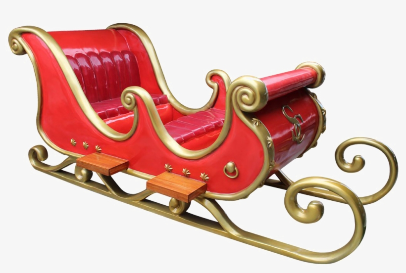 Santa Sleigh Png Background Image - Sled, transparent png download
