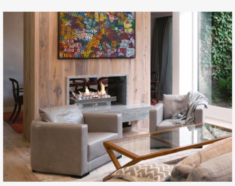 Gas Log Fires & Space Heaters - Interior Design, transparent png download