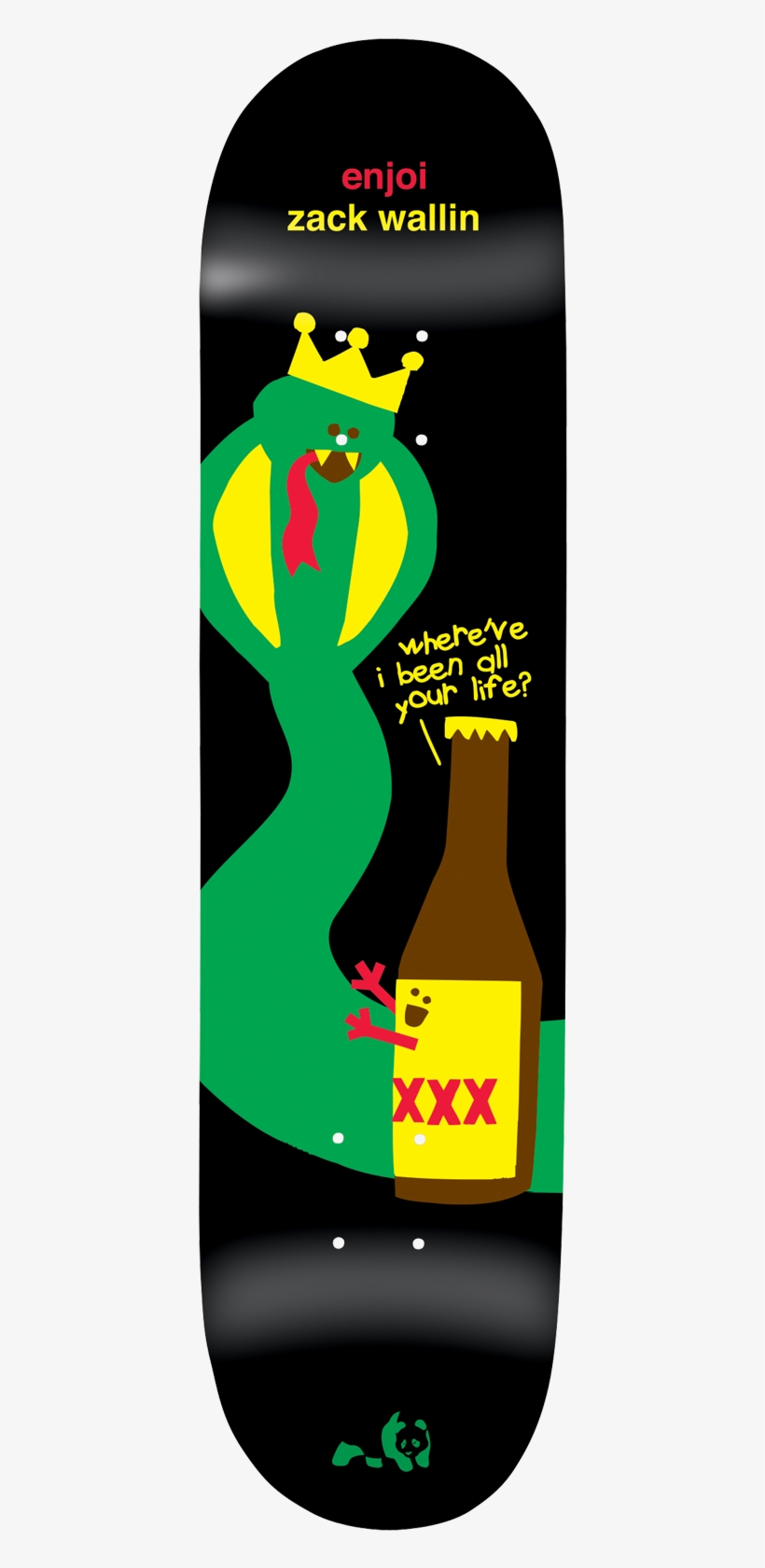 Enjoi Wallin King Cobra Skateboard Deck - Enjoi Panda, transparent png download