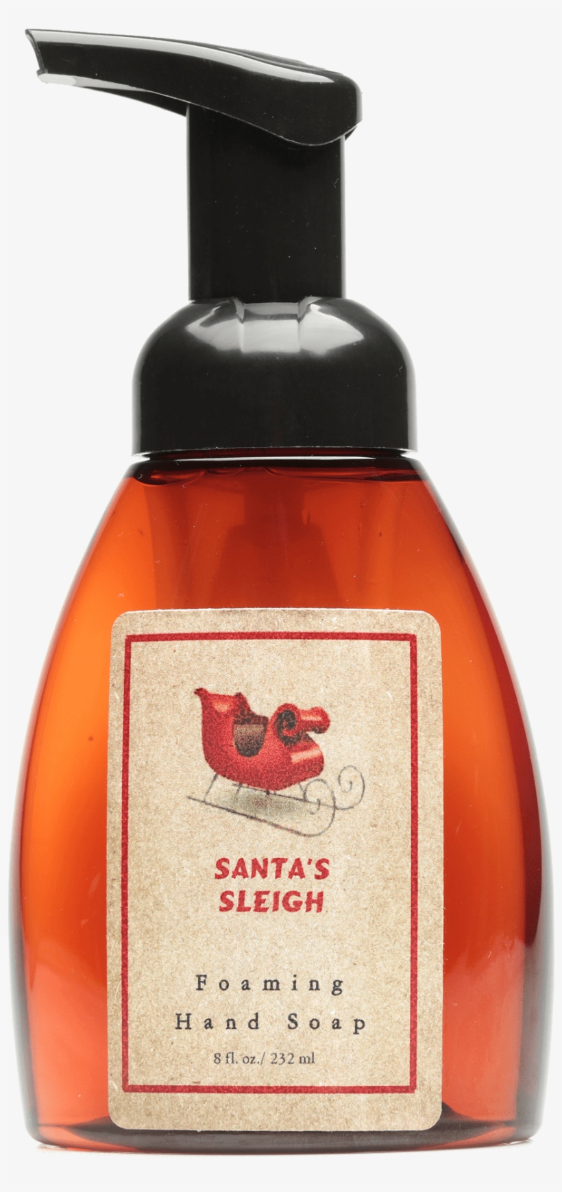 Santa's Sleigh - Liquid Hand Soap, transparent png download