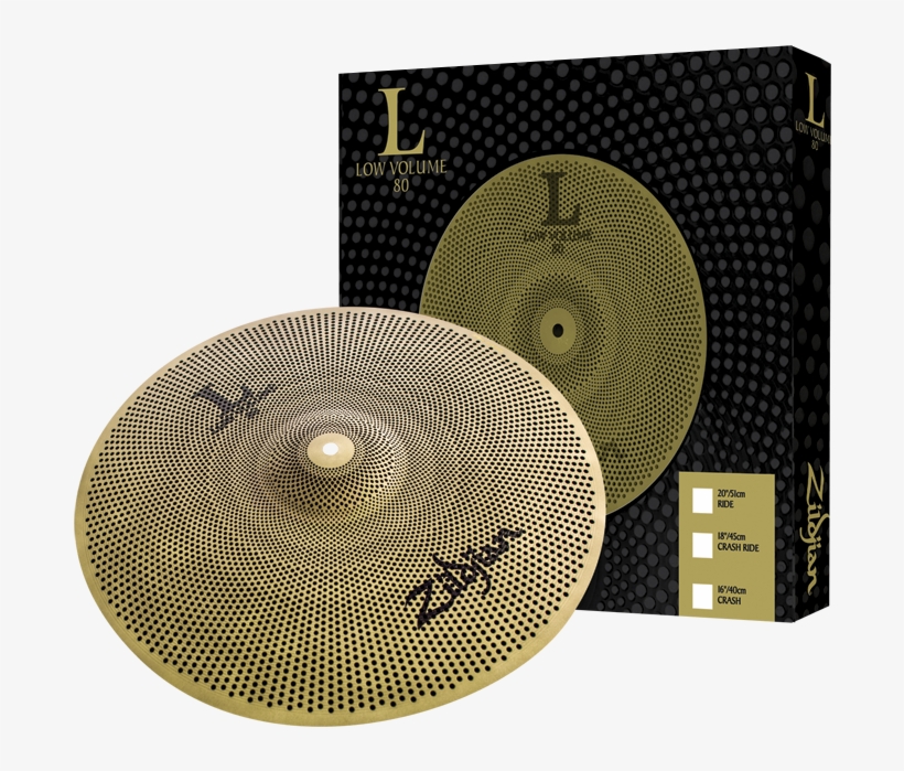L80 Low Volume Singles 18" Crash Ride - Zildjian L80 Low Volume 18" Crash Ride Cymbal, transparent png download