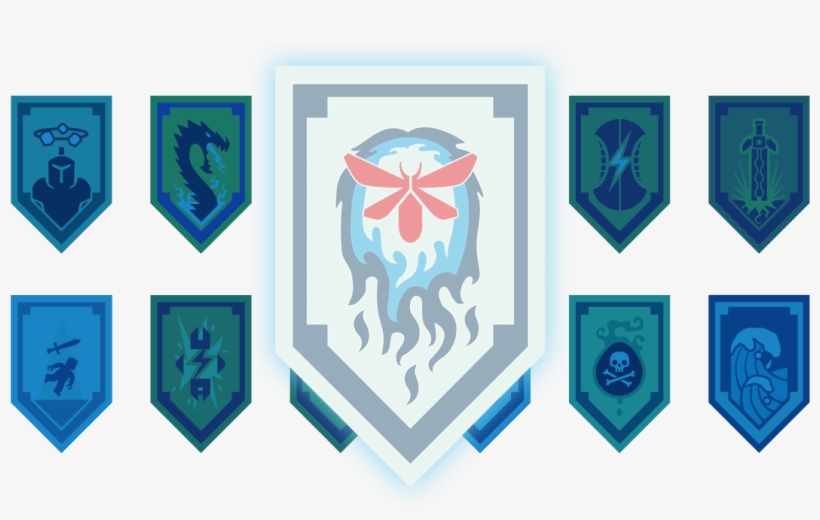 12 Hap Fireflies Ebt - Nexo Knights Shield Snake, transparent png download