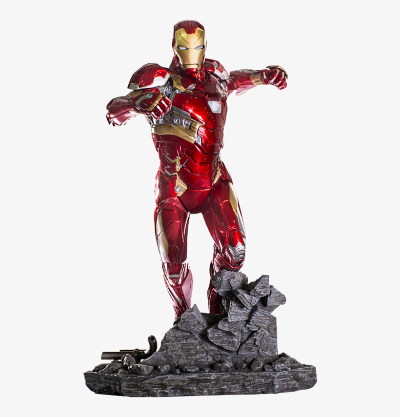 68" Marvel Statue Iron Man Mark Xlvi - Marvel Iron Man Statue, transparent png download