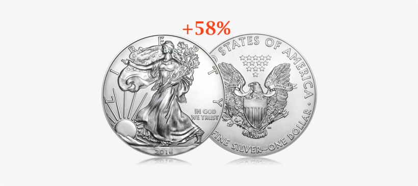 Silver Eagle Sales - American Eagle Coin 2016, transparent png download