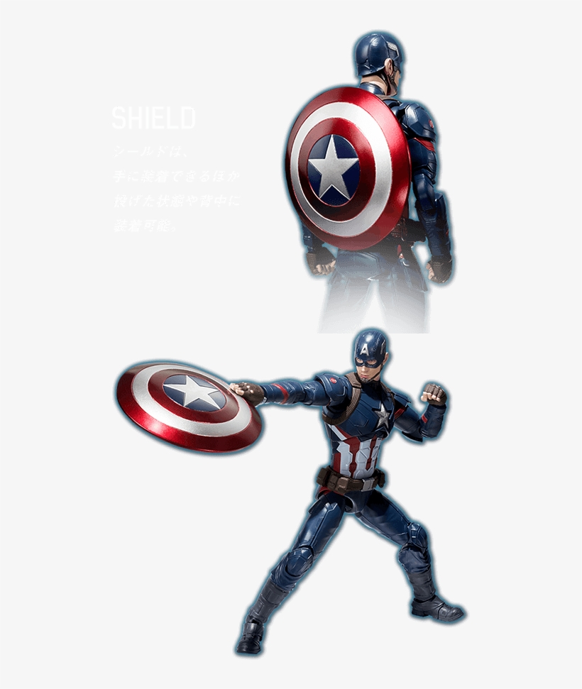 ©marvel - Captain America 3 - S.h. Figuarts Captain America Figure, transparent png download