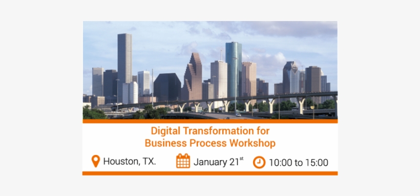 Free Digital Transformation For Business Process Workshop - Houston Texas Skyline, transparent png download