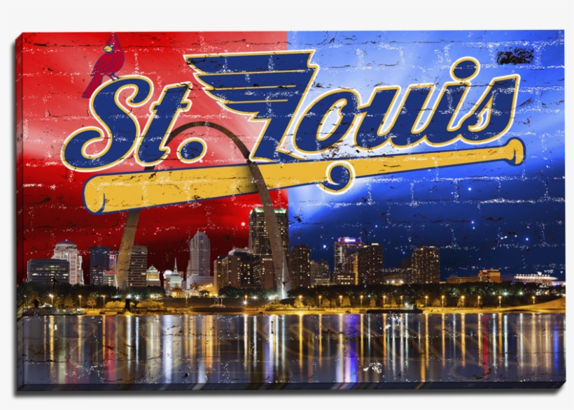 Zapwalls Canvas St - Stl Cardinals And Blues, transparent png download