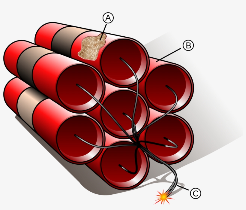 File - Dynamite - Svg - Blasting Cap Dynamite, transparent png download