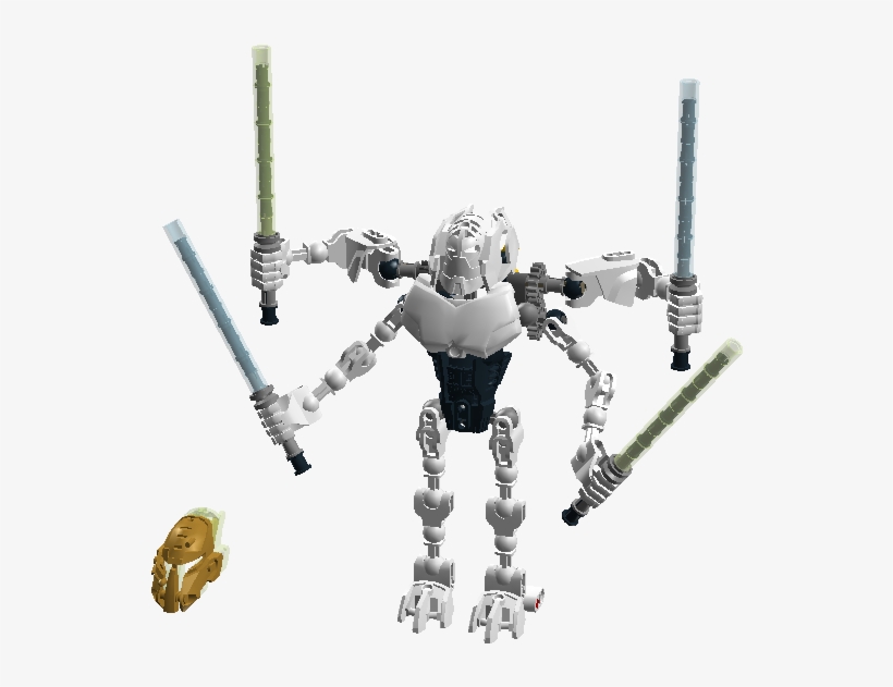 Skeleton Slicer General Grievous - Action Figure, transparent png download