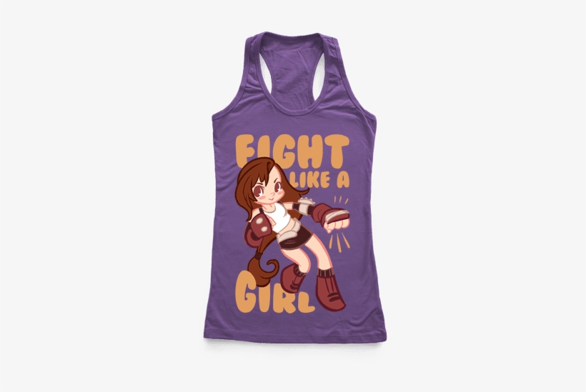 Fight Like A Girl Racerback Tank Top - Bachelorette T Shirt Ideas, transparent png download