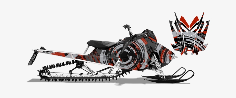 Axys Rmk Arc Reactor - Arcticfx Hood/side Kit Three.4 Red Polaris Pro Ride, transparent png download