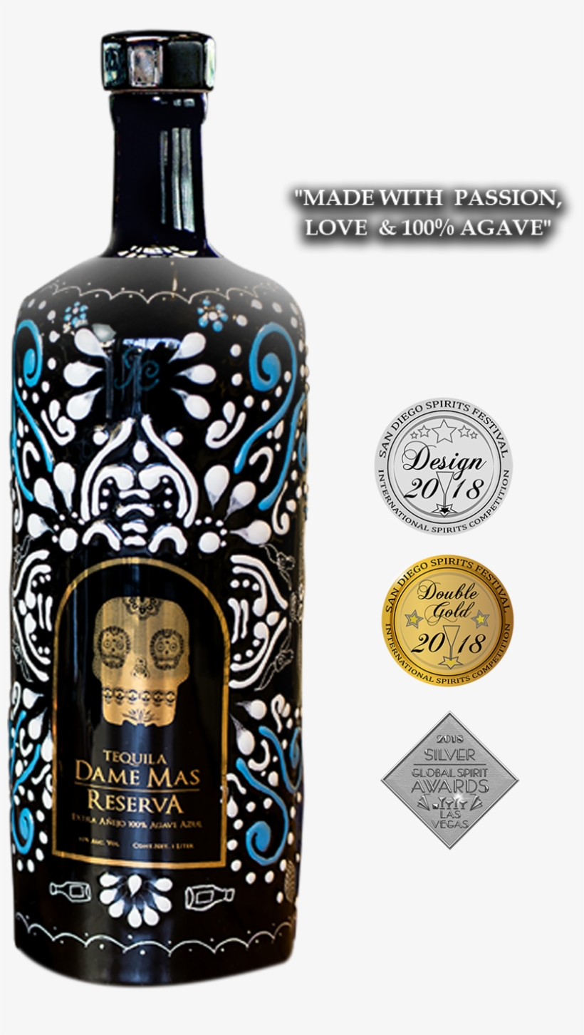 The Agave In Every Sip - Tequila Dame Mas Reserva, transparent png download