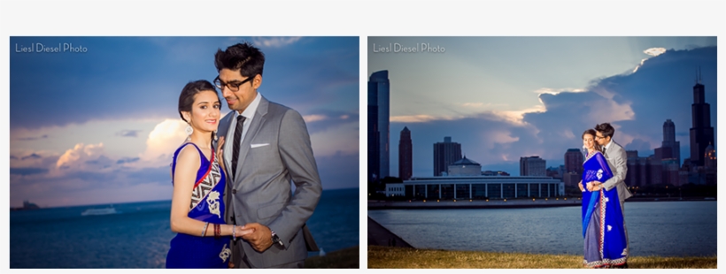 Dramatic Sky Sunset Adler Planetarium Chicago Skyline - Skyline, transparent png download