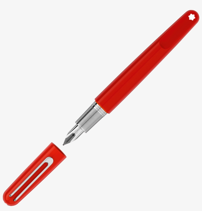 Red Fountain Pen - 117599 Montblanc, transparent png download