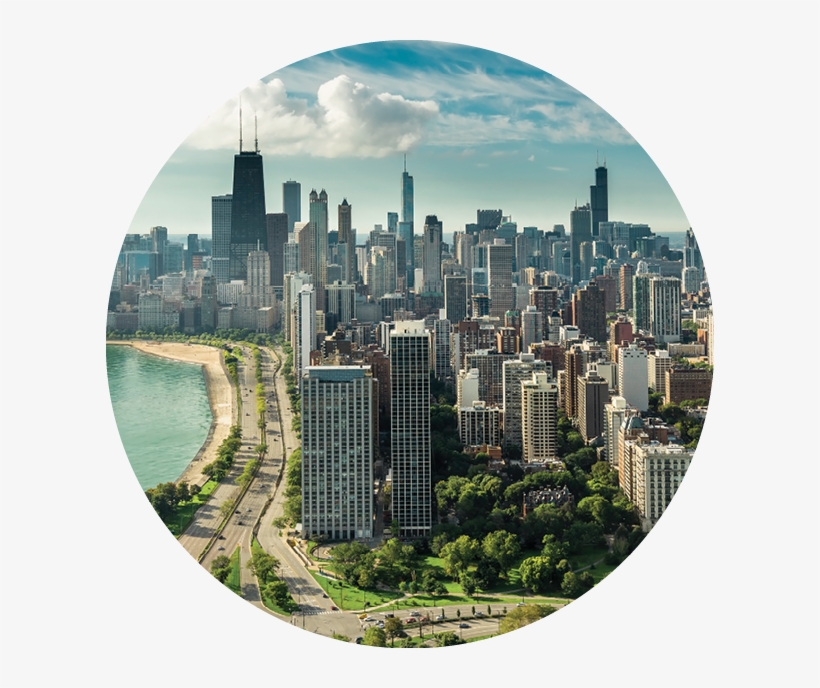 Chicago Skyline - Man On The Goat Trail, Man, transparent png download