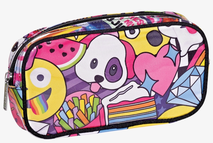 Emoji Party Cosmetic Bag - Toiletry Bag, transparent png download