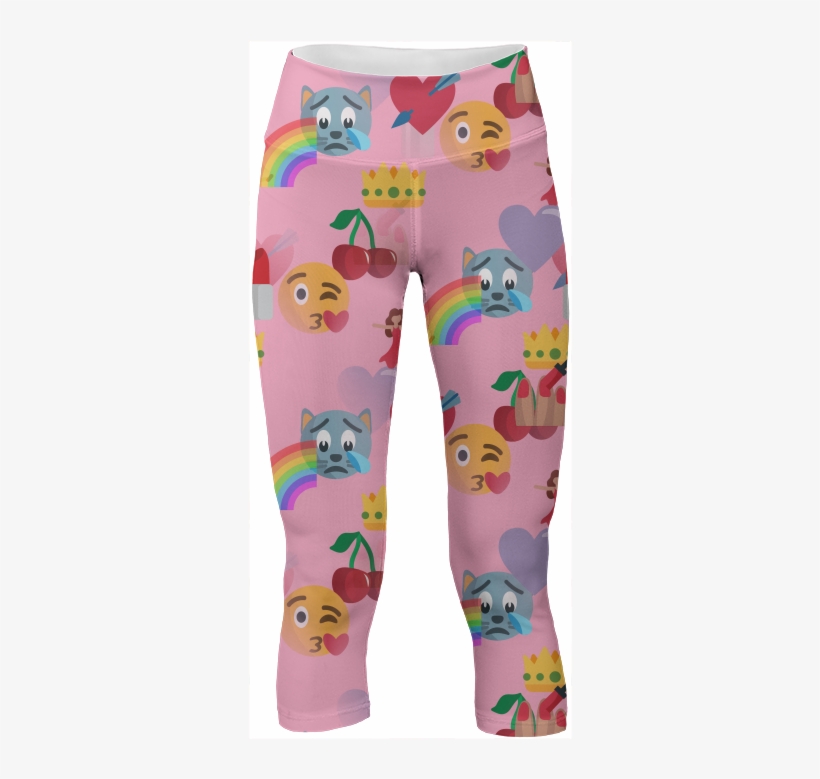 Girl Emoji Yoga Leggings Pants $65 - Girl, transparent png download