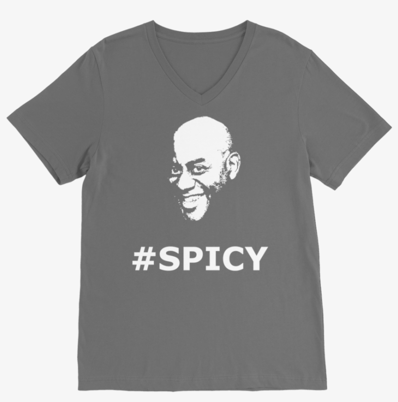 Spicy ﻿premium V Neck T Shirt - Travel Eat Repeat Shirt, transparent png download