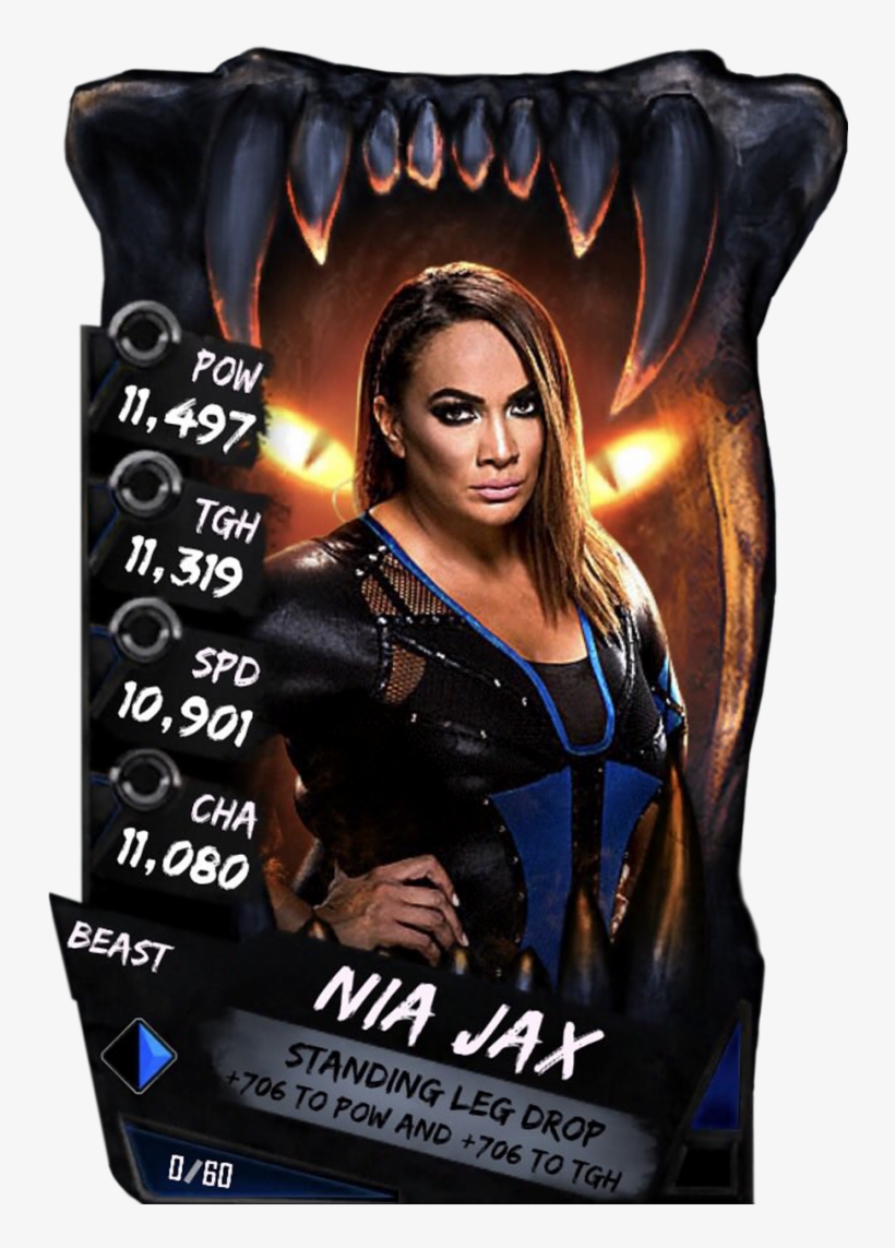 Niajax S4 16 Beast - Wwe Supercard Beast Cards, transparent png download