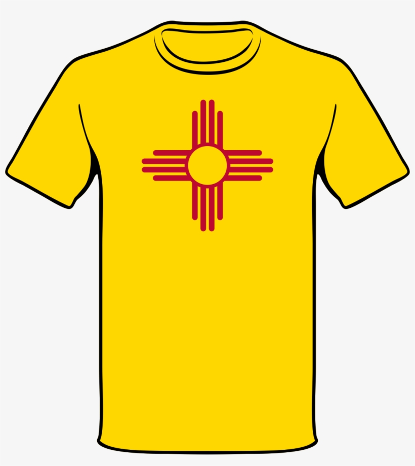 Nm Zia Symbol Shirt - New Mexico Flag, transparent png download