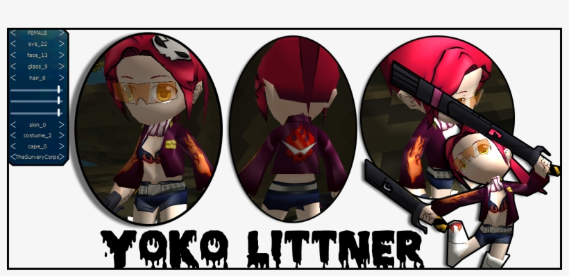 *public* Yoko Littner Skin - Aottg Skin Elsword, transparent png download